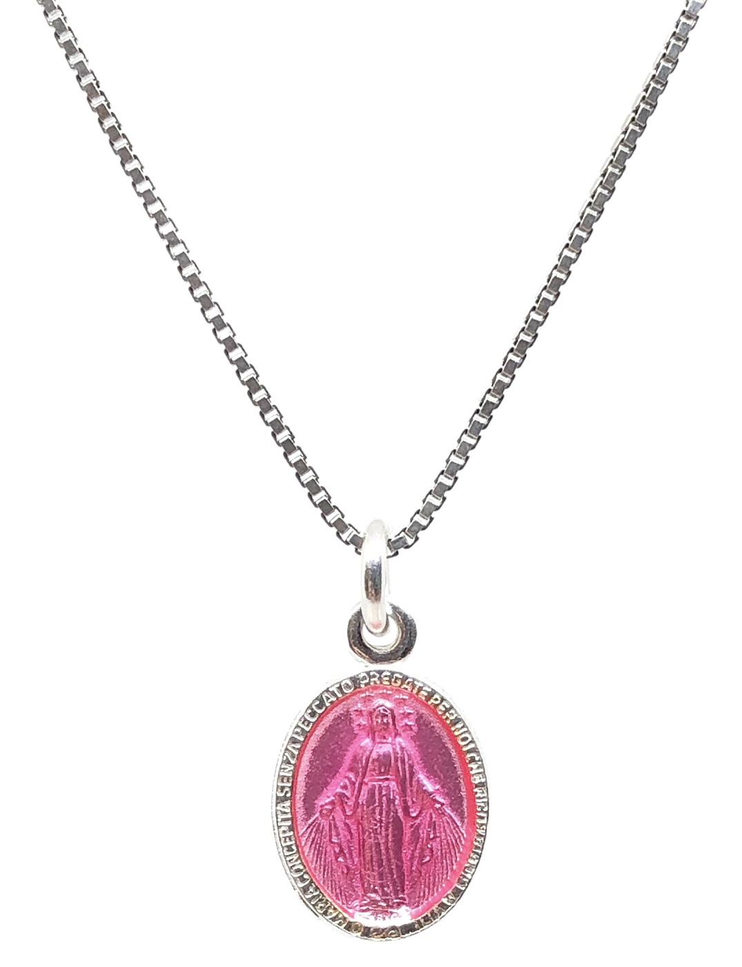 Collana Madonna Miracolosa Rosa